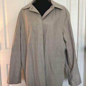 London Fog Limited Edition Ladies Beige Hooded Trenchcoat Size 1X